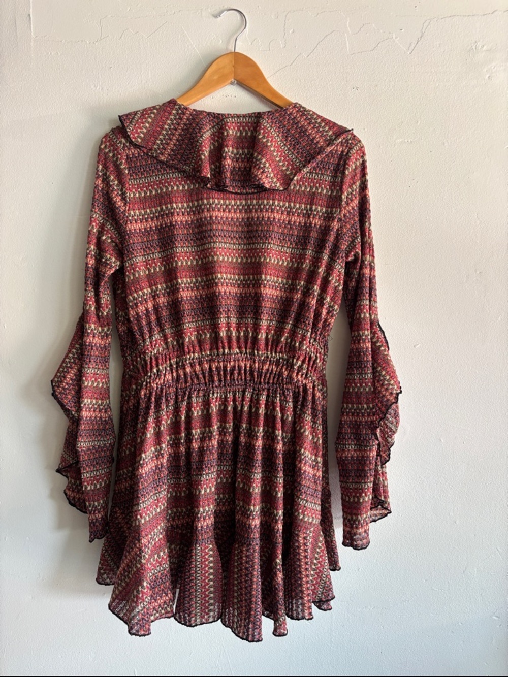 Free People Multicolor Ruffle Tunic Top - Picture 7 of 7